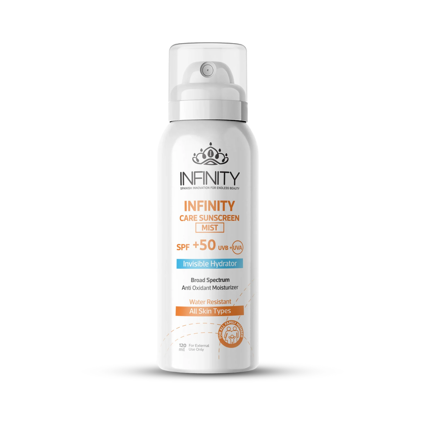 INFINITY SUNSCREEN SPF50+ INVISIBLE HYDRATOR Spray 120ML