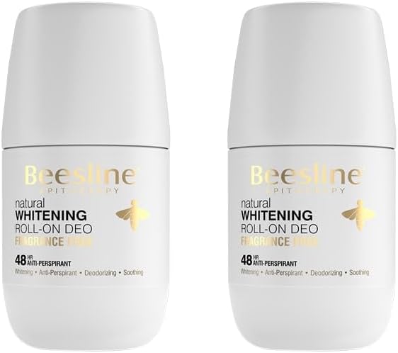 Beesline Fragrance Free Whitening Roll on Deodorant 50ml 1+1