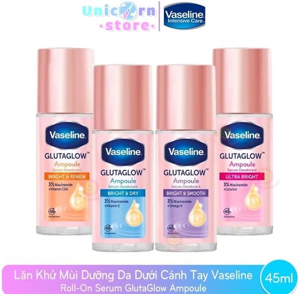Vaseline GlutaGlow Serum Deodorant Bright & Smooth 45ml