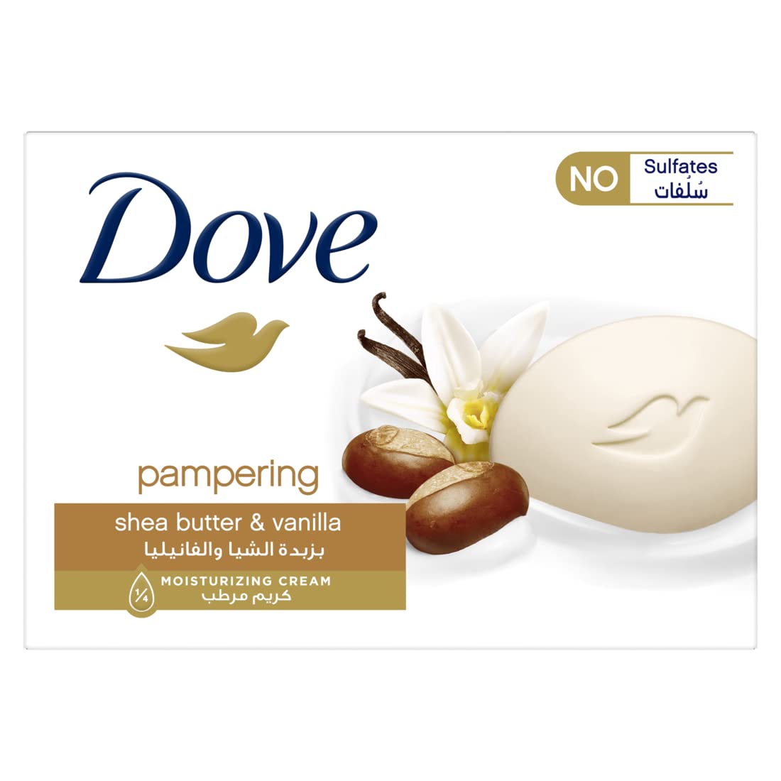 DOVE PAMPERING SHEA BUTTER & VANILLA BAR SOAP 90G