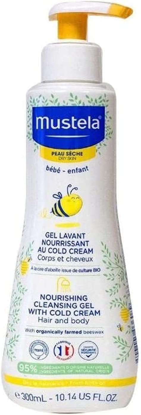 Mustela Cleansing Gel with Cold Cream for Hair & Body 300ML
