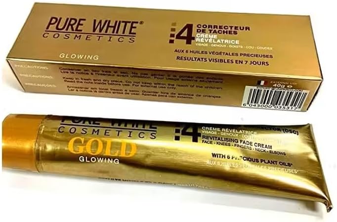 Pure White Gold Original Dark Spot Corrector Cream – Up to 4 Shades Lighter, 40ml – Advanced Skin Brightening Formula