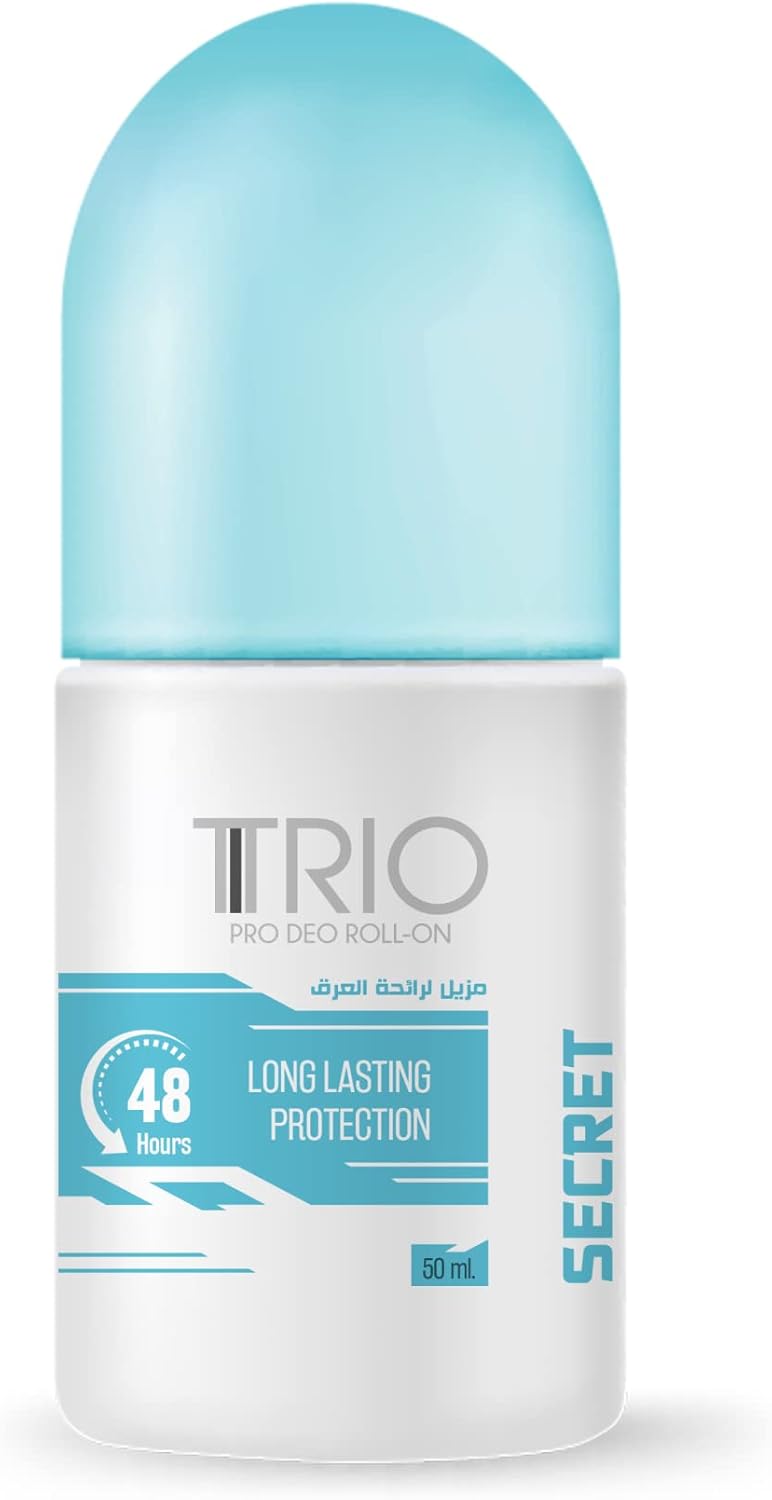 Trio secret roll on deodorant for women, 50 ml