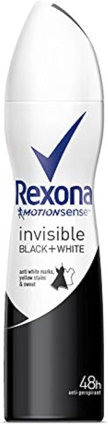 Rexona Invisible Dry Black,White Spray Deodorant For Women, 150ml