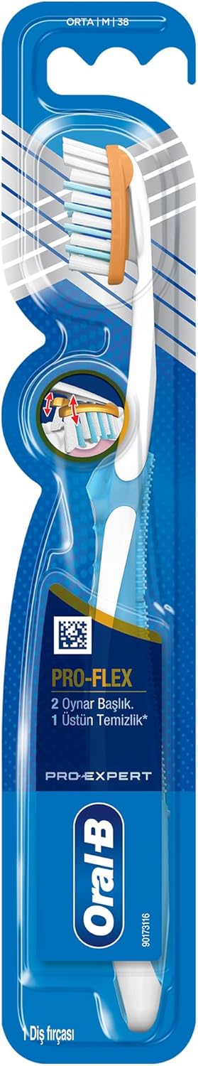 Oral-B Pro-Expert Clinic Line Pro-Flex 38 Medium Manual Toothbrush, Multi-Colored
