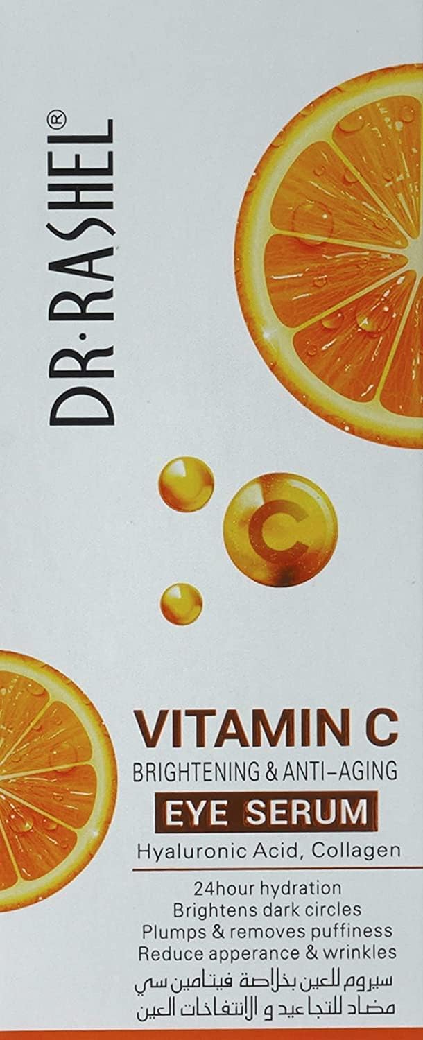 Dr Rashel Vitamin C Anti-Aging Eye Serum Brightens and removes dark circles and puffiness and reduces wrinkles under the eye