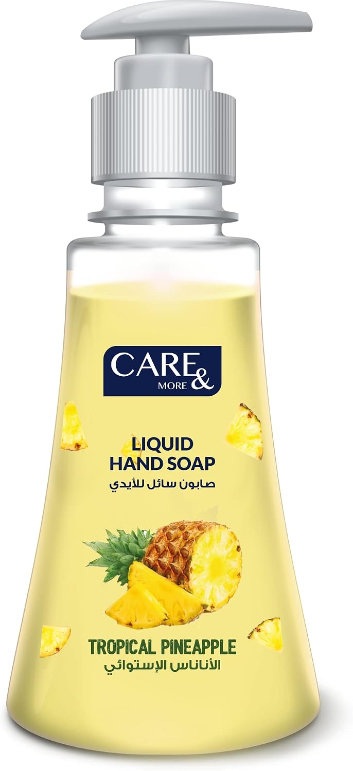 Care & More Liquid Hand Soap with Tropical Pineapple Scent, 350 ml