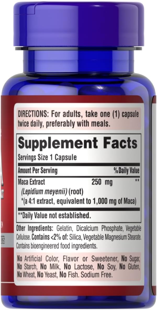 Puritan's Pride MACA 1000 mg 60 Capsules
