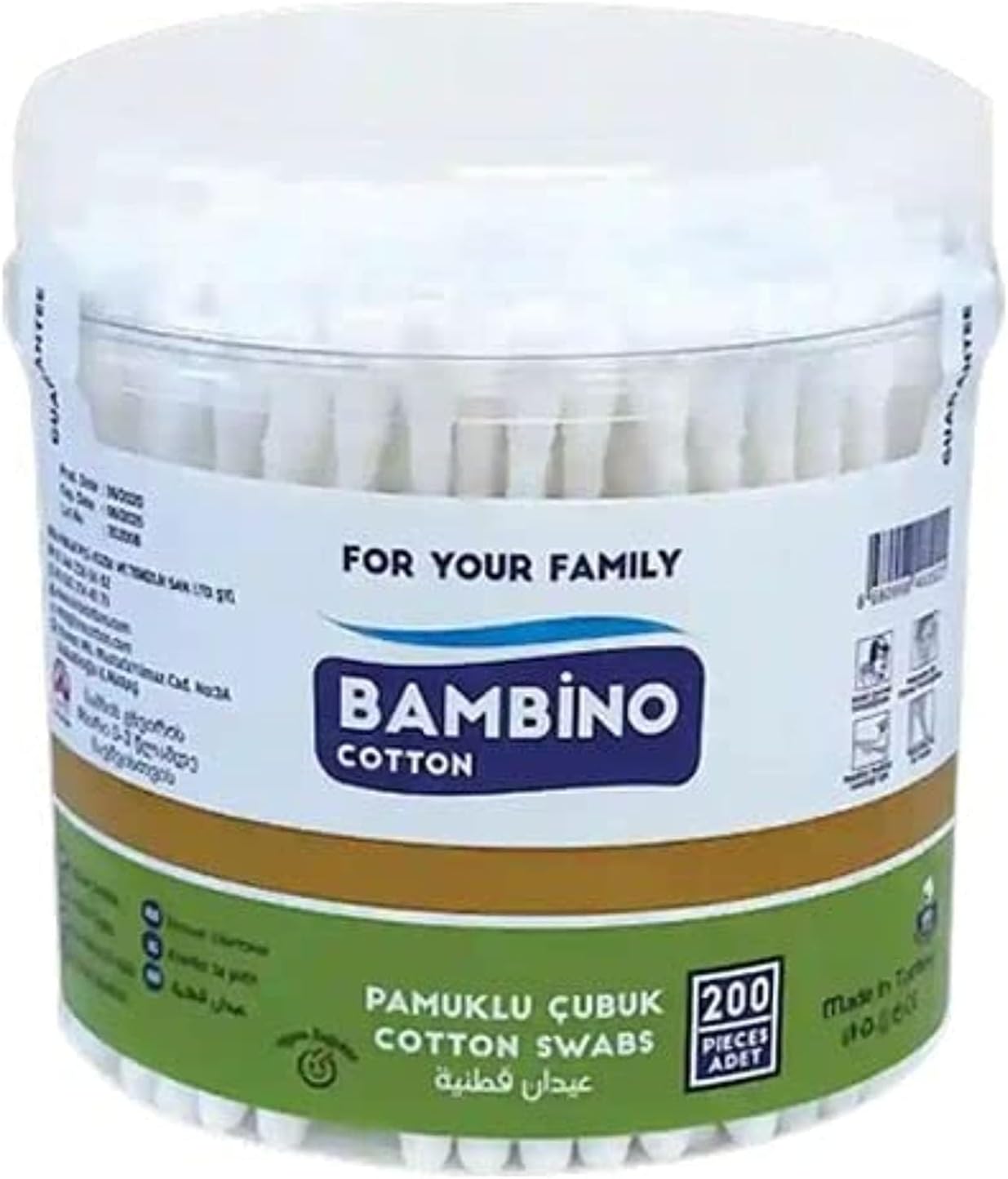 Bambino - Hair & Personal Care - Buds Tools Accessories Cotton Pads Swabs Balls White - N43632