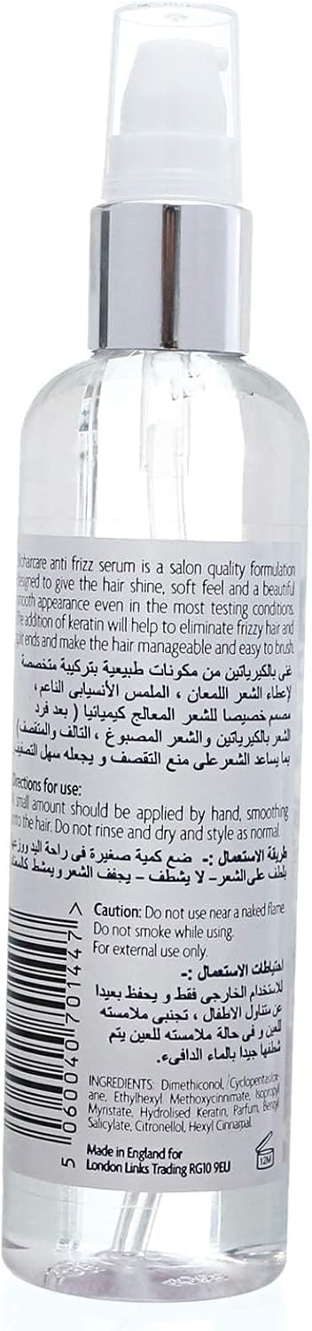 Bio anti frizz hair serum with keratin for women, 150 ml