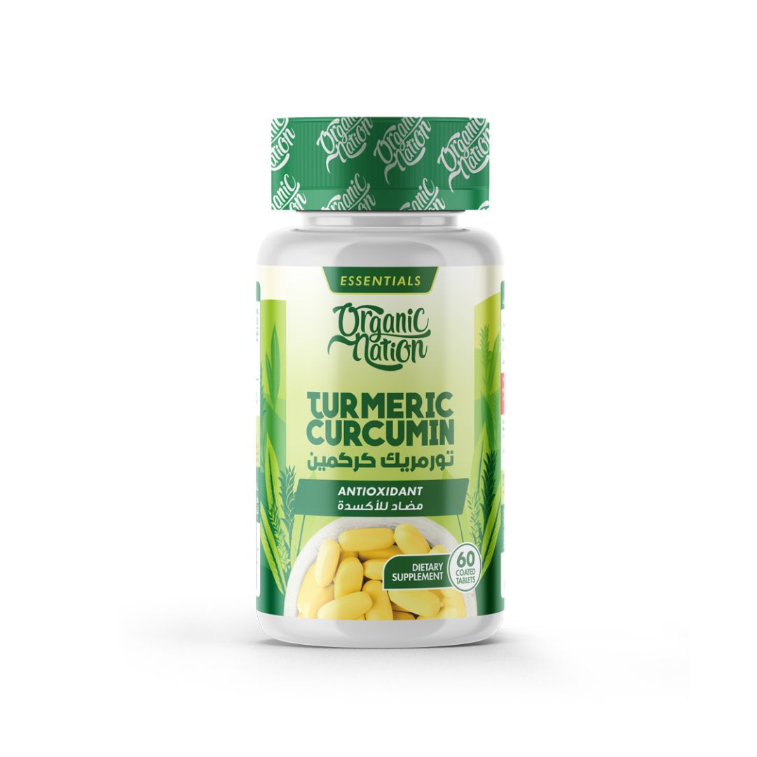 Organic Nation Turmeric Curcumin+ 1200 Mg - 30 Serv. - 60 Tablets