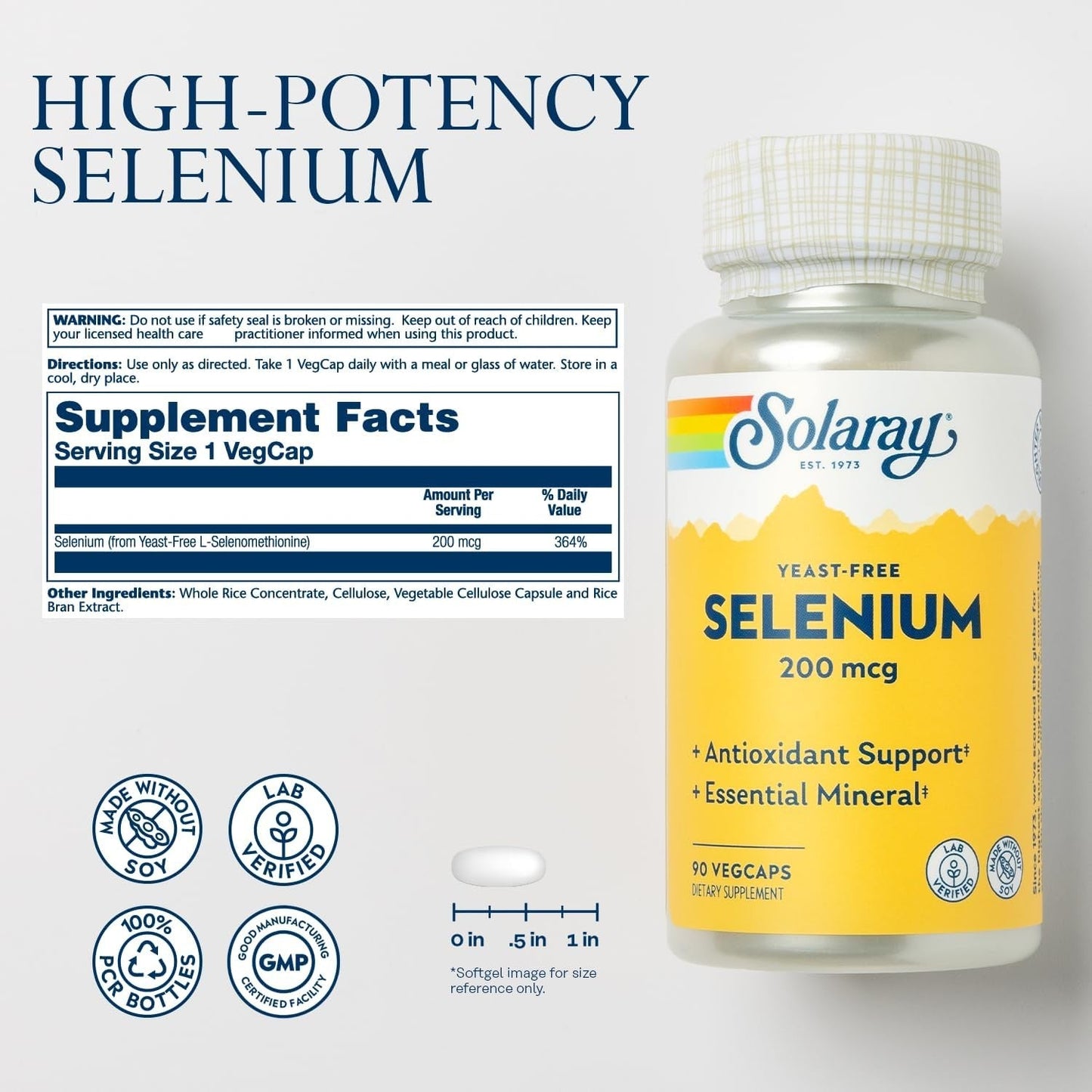 Solaray Selenium 200mcg