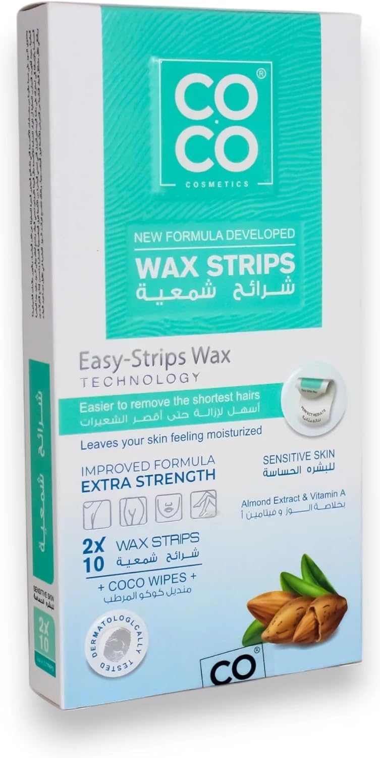 Coco Wax Strips With Almond Extract & Vitamin A