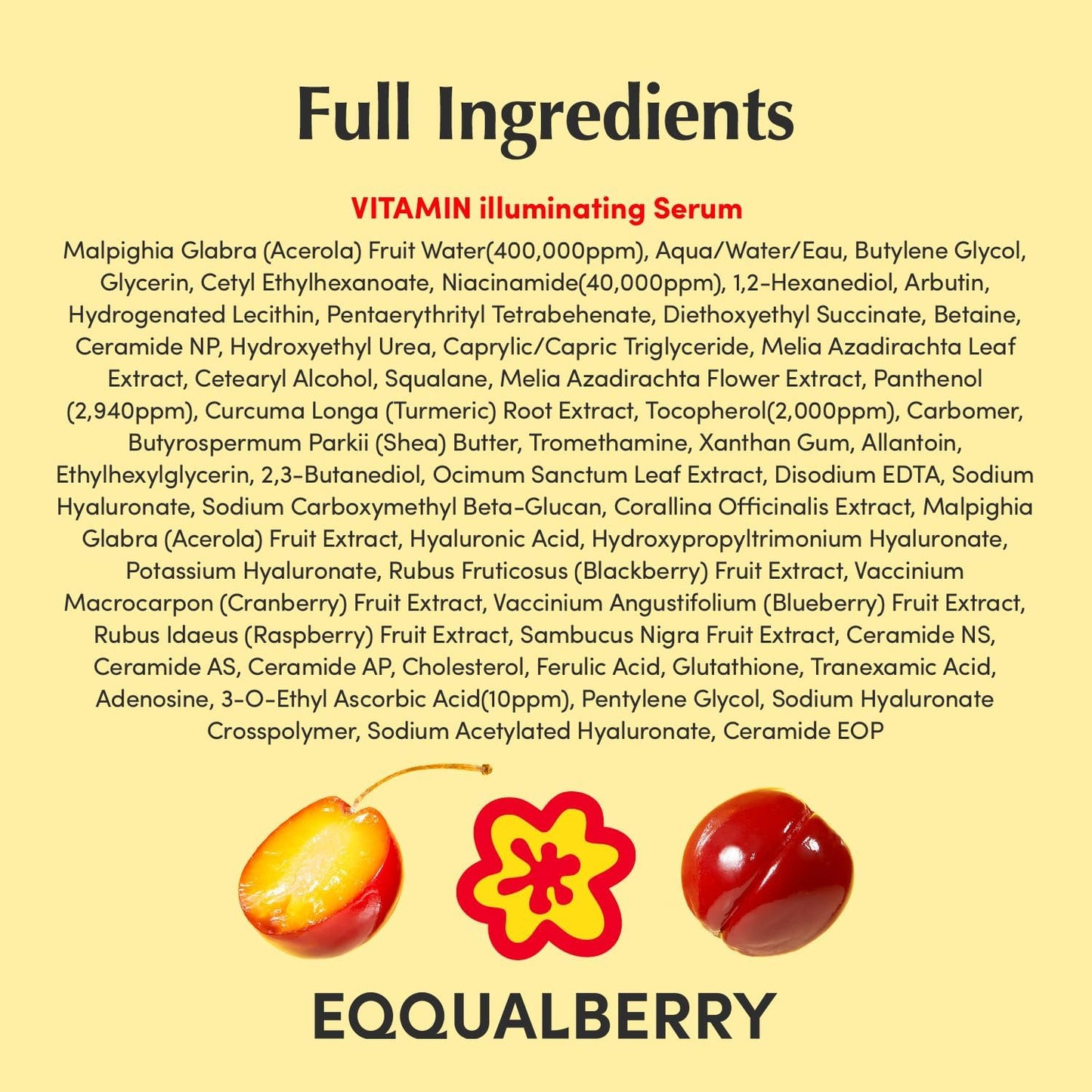 Eqqual Berry Deep Cera Vitamin Illuminating Serum 30Ml