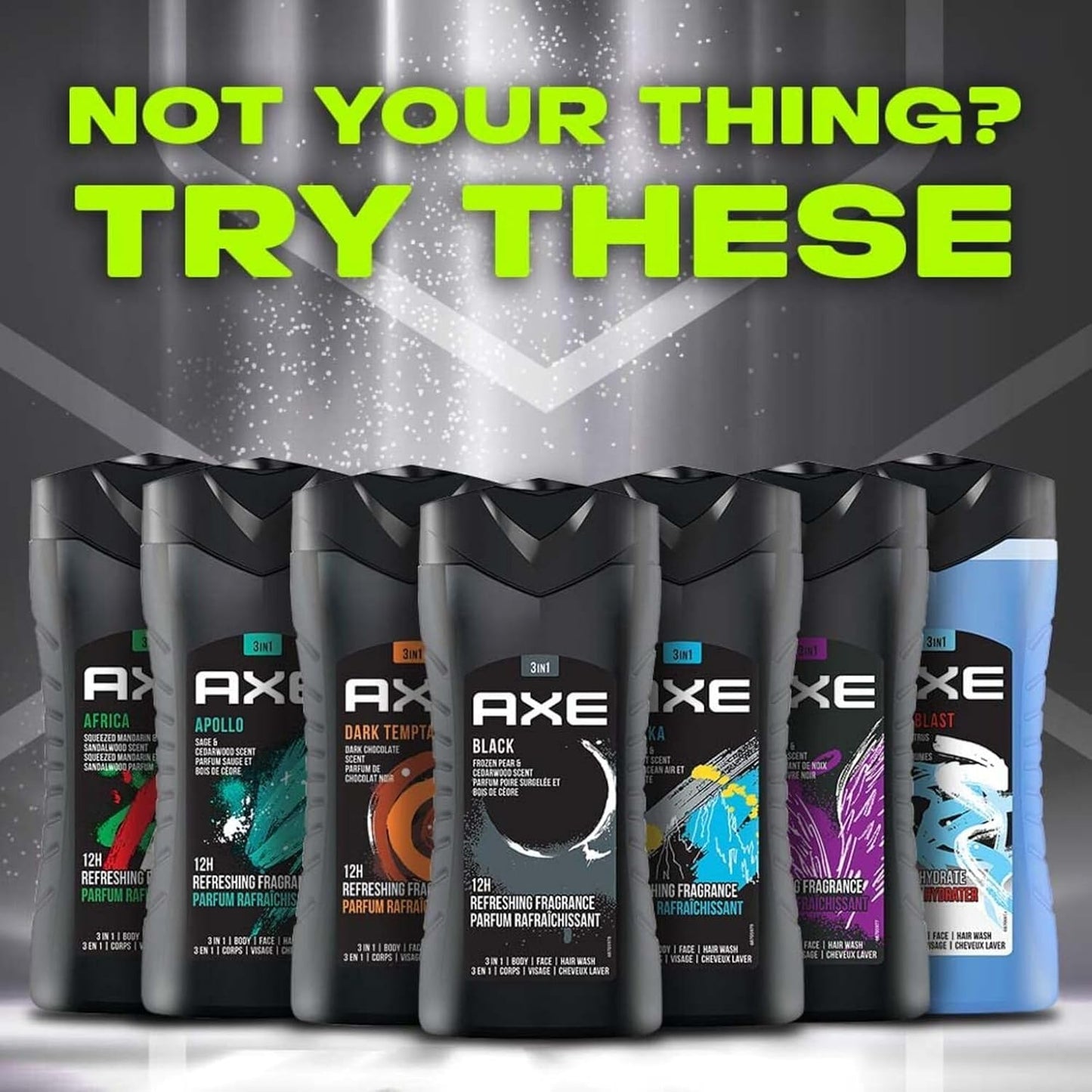 X 3 * 1 Shower Black 250Ml