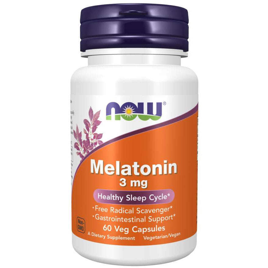Now Melatonin 3Mg 60 Veg Caps.
