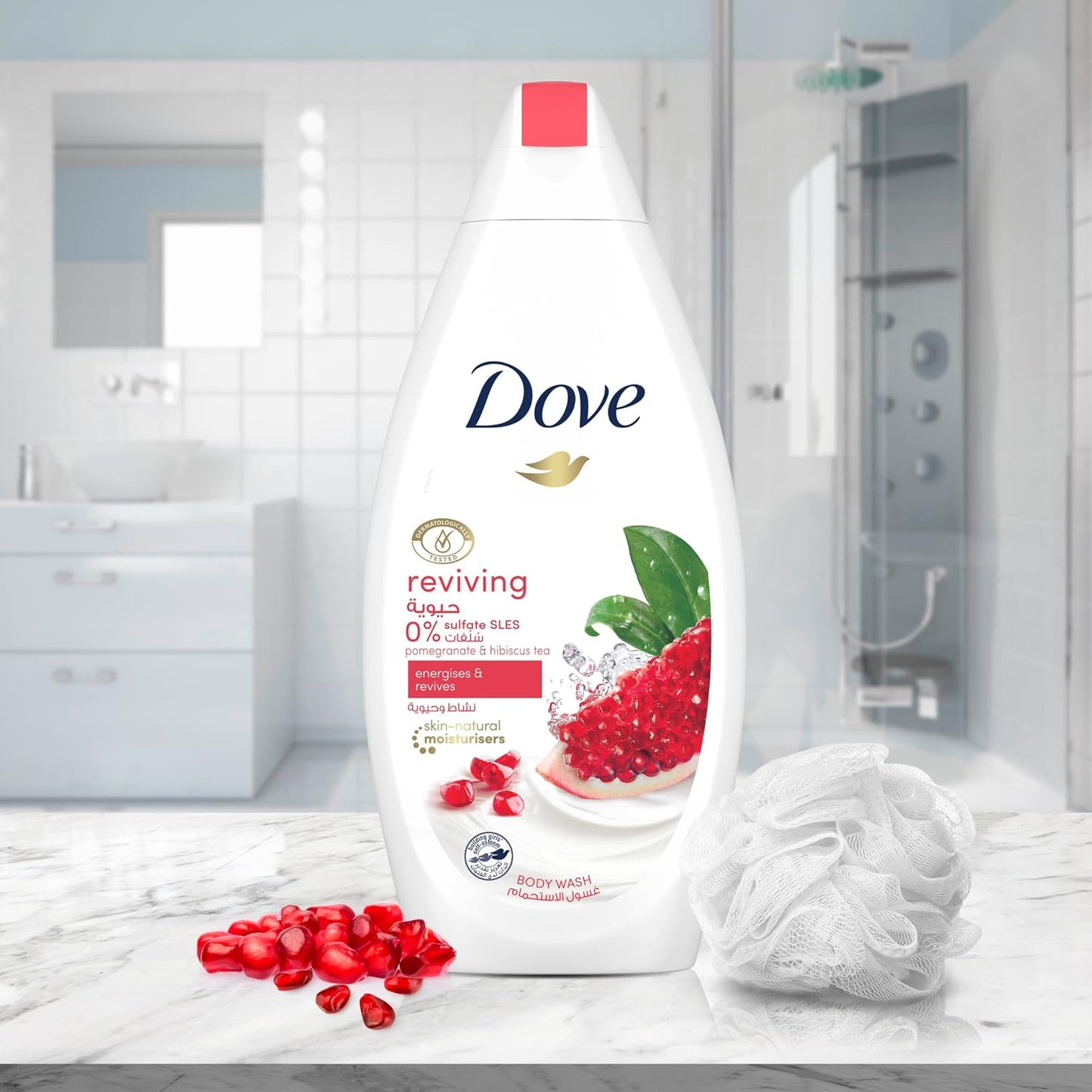 Dove Go Fresh Body Wash Pomegranate, 500ml