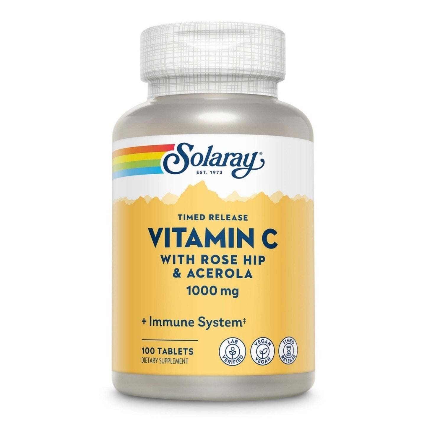 Solaray Vitamin C With Rose Hips & Acerola 1000mg
