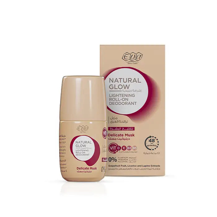 Eva Skin Care Natural Glow Lightening Roll On Deodorant " Delicate Musk " 60 Gm
