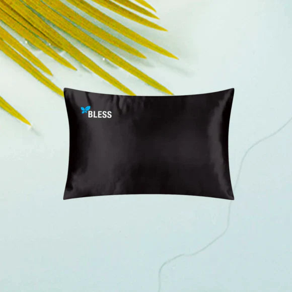 Bless Satin pillowcase Black