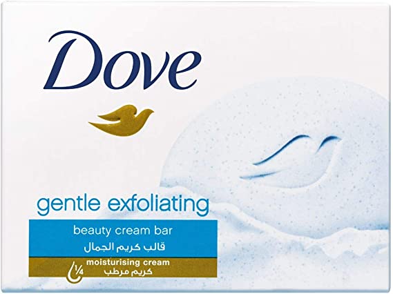 Dove Bar Soap Gentle Exfoliating for Renewed Skin