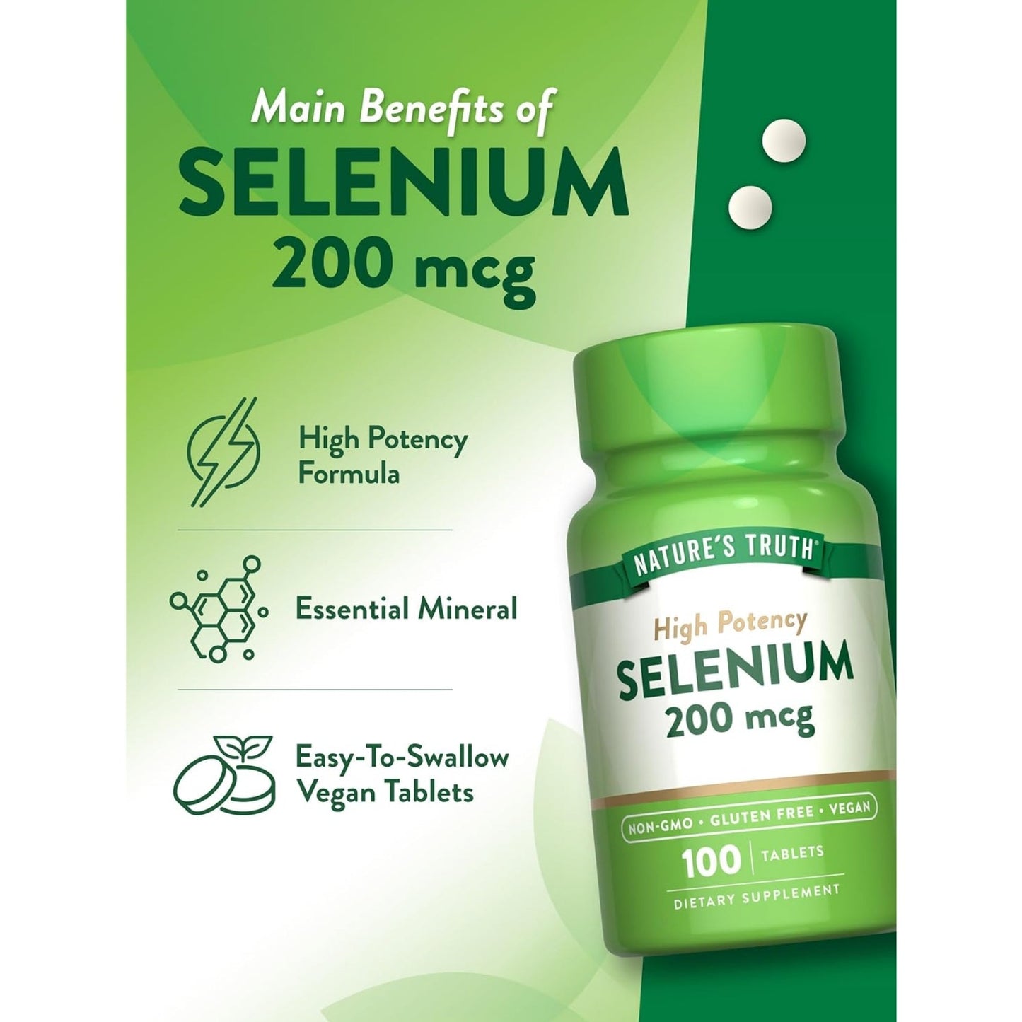 Nature's Truth Selenium 200mcg