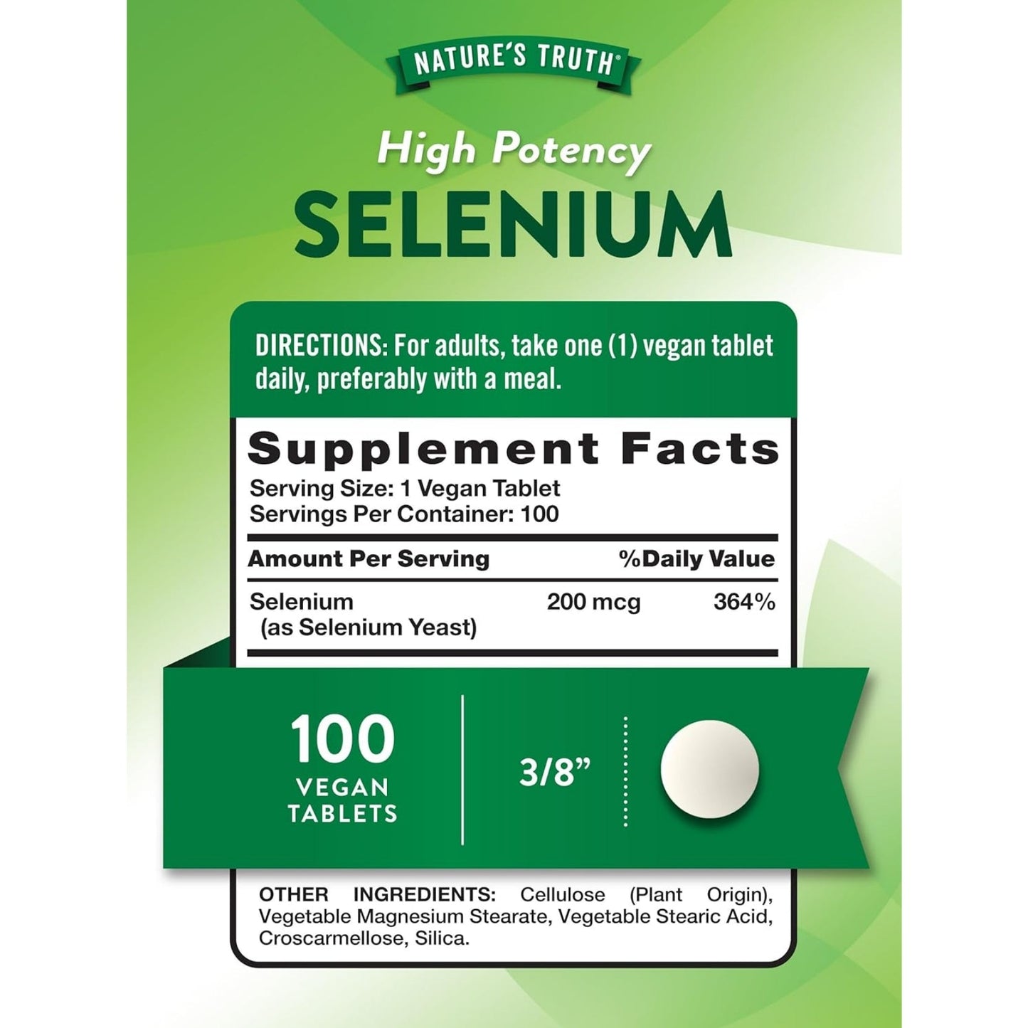 Nature's Truth Selenium 200mcg