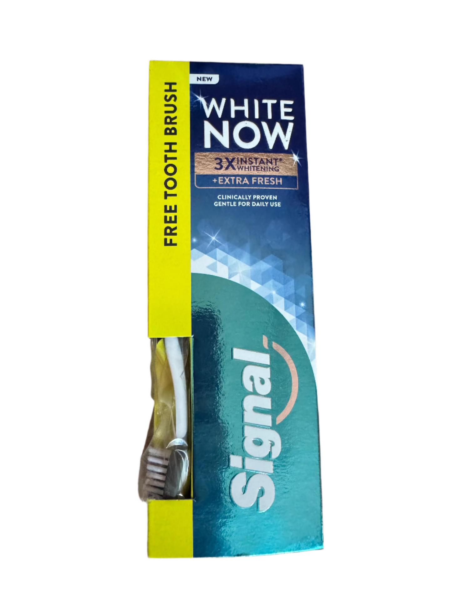 Signal WHITE NOW EXTRA FRESH FREE TOOTH BRUSH