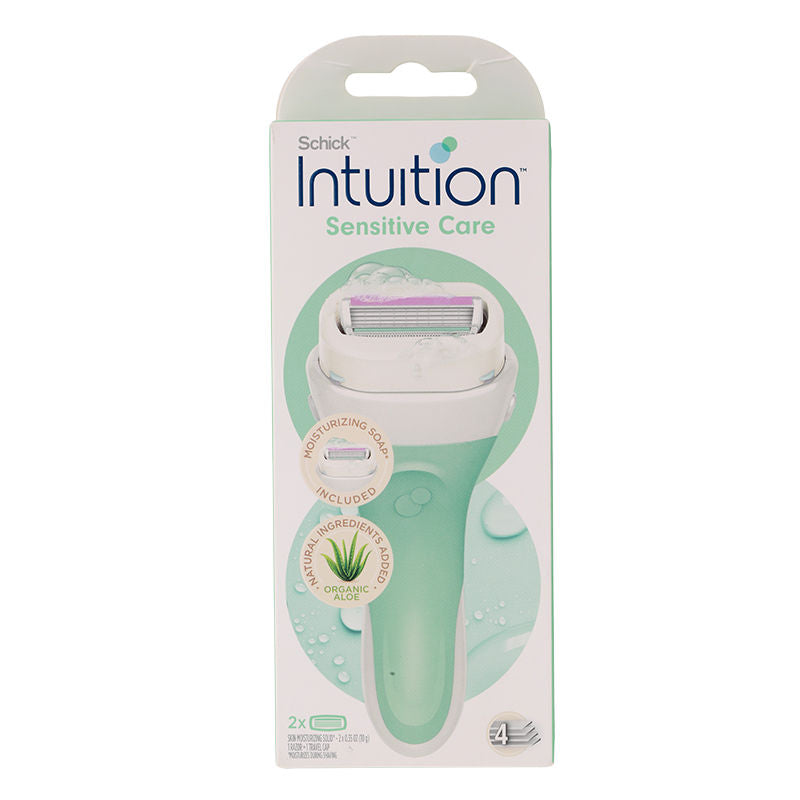 SCHICK INTUITION SENSITIVE CARE HAND+2PCS