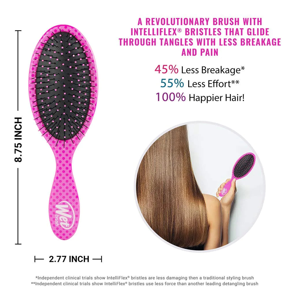 Wet Brush Original Hello Kitty Detangling Brush - Original Hello Kitty - All Hair Types - Ultra-Soft IntelliFlex Bristles Glide Through Tangles with Ease, Pink, 1 Count