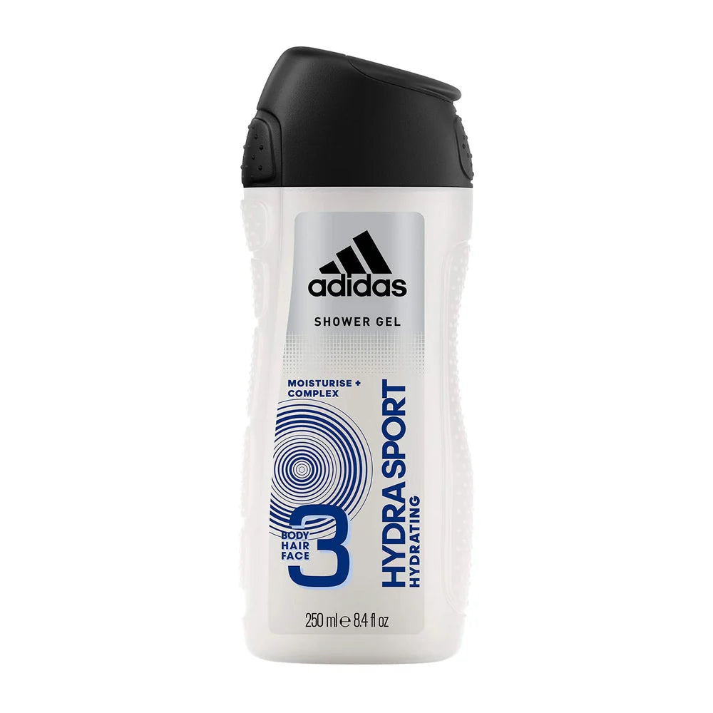 Adidas 3 In 1 Hydra Sport Hydrating Shower Gel – 250ml