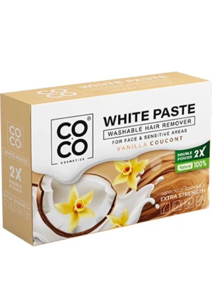 Coco Vanilla Coconut White Paste for Body and Facial Hair Removal 100g