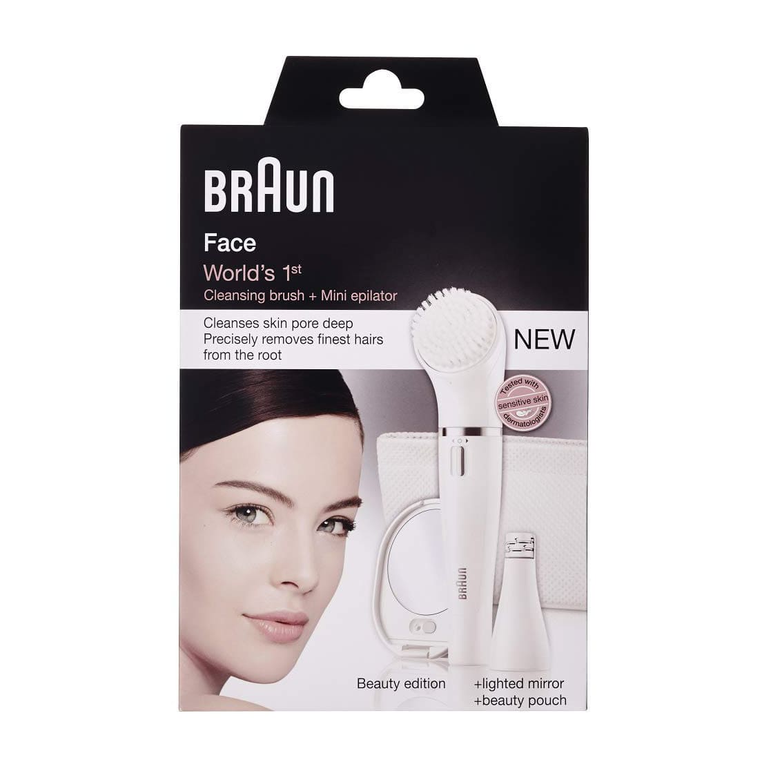 Braun Face Spa Cleansing Brush + Mini Epilator - 831