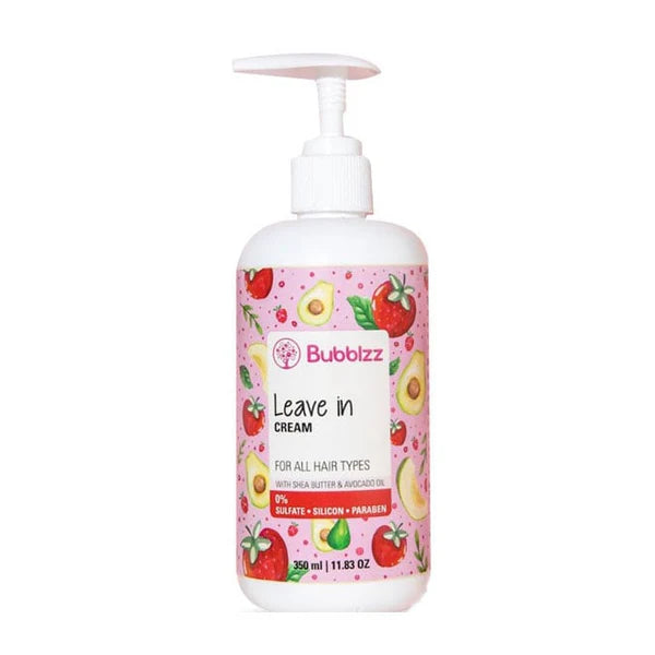 Bubblz Shea Butter & Avocado Oil Leave In Cream For All Hair Types - 350ml