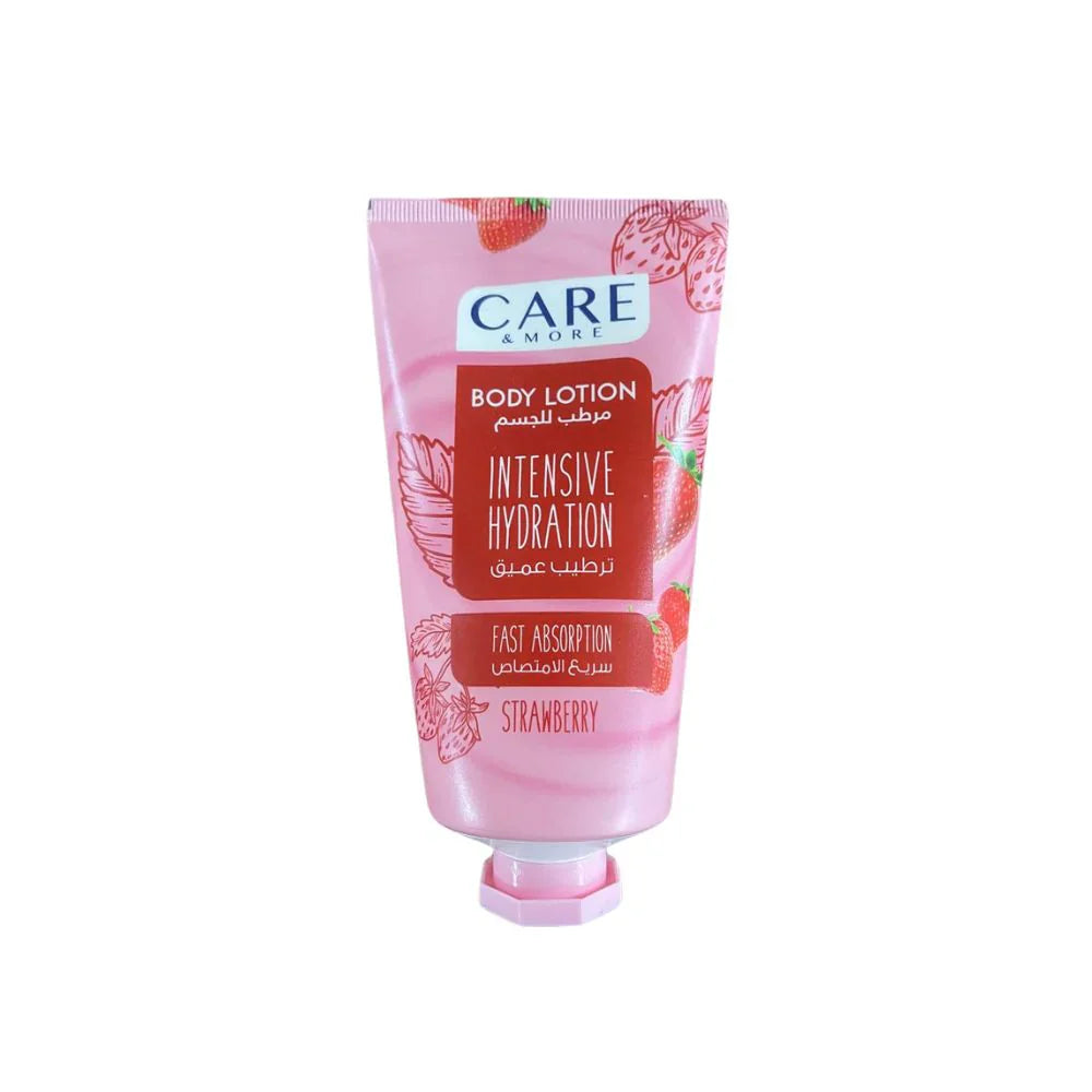 CARE & MORE BODY LOTION FAST ABSORPTION STRAWBERRY 150ML