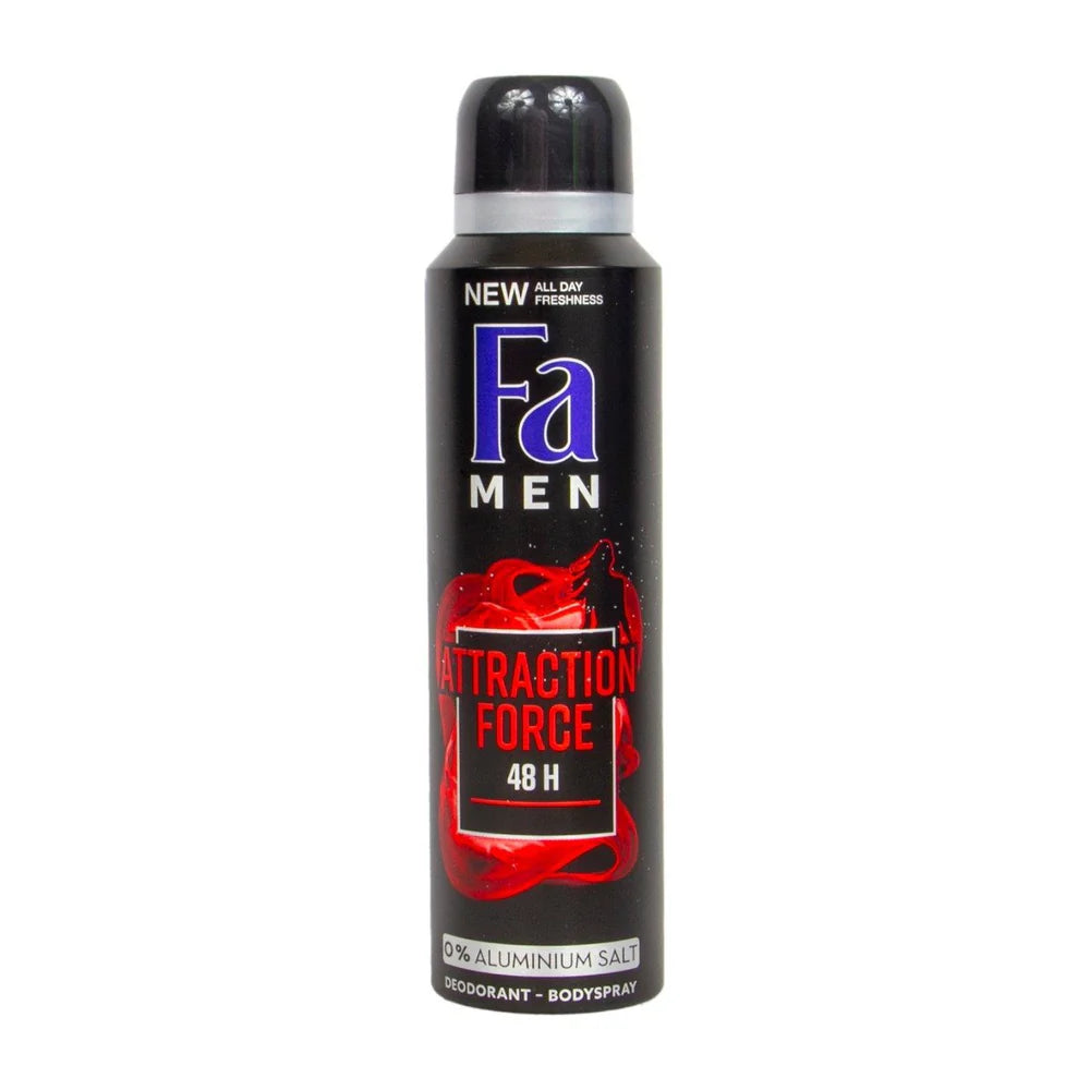 Fa Men Attraction Force 48H 0% Aluminium Deodorant Spray - 150ml