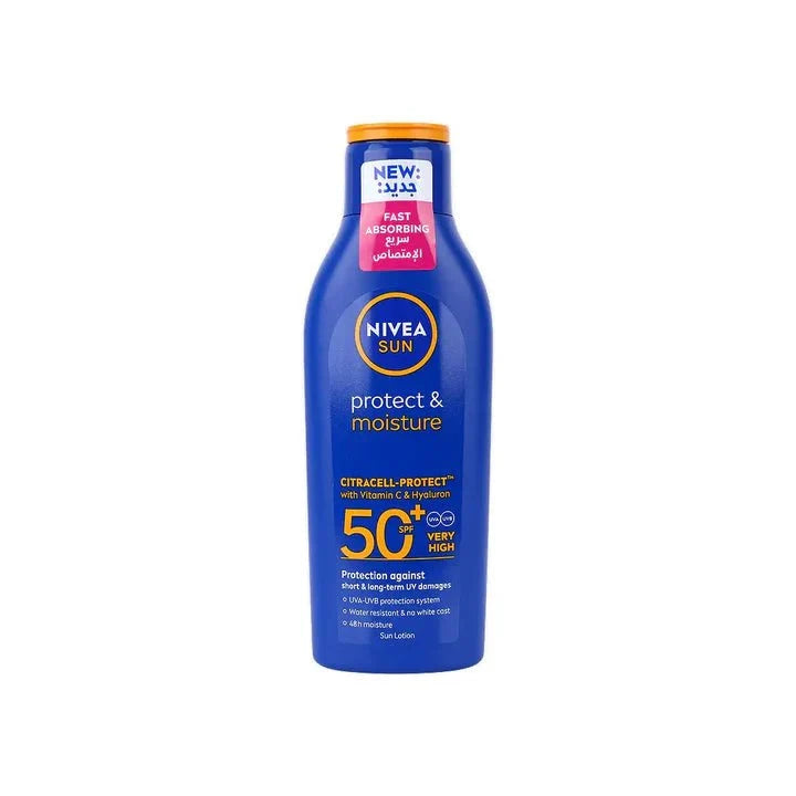 NIVEA SUN LOTION PROTECT & MOISTURE SPF50+ 200ML