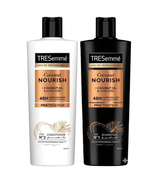 TRESEMMÉ COCONUT NOURISH SHAMPOO AND CONDITIONER HYDRATION LOCK 400ML