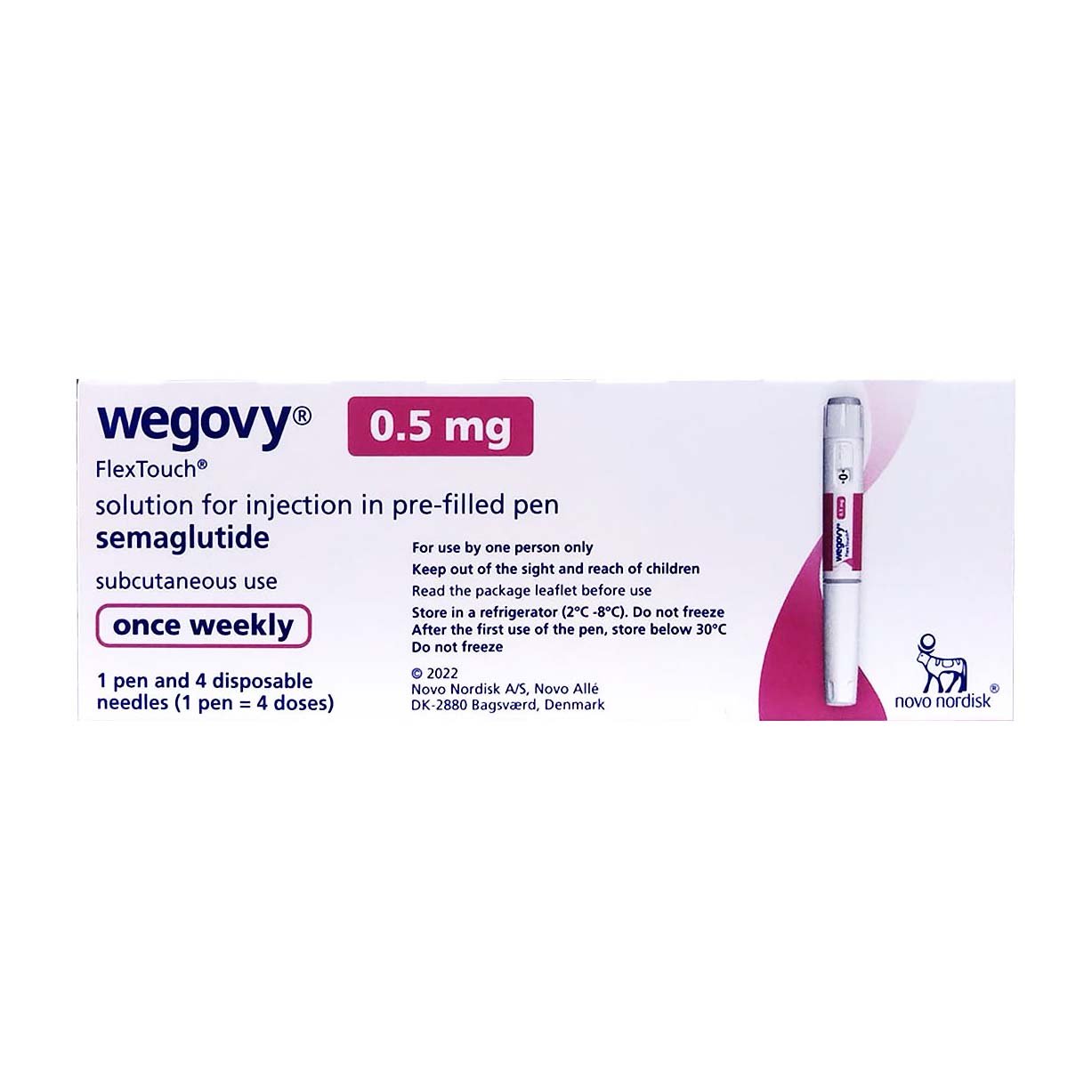Wegovy 0.5 Mg / 1.5 Ml (1 Pen = 4 doses)