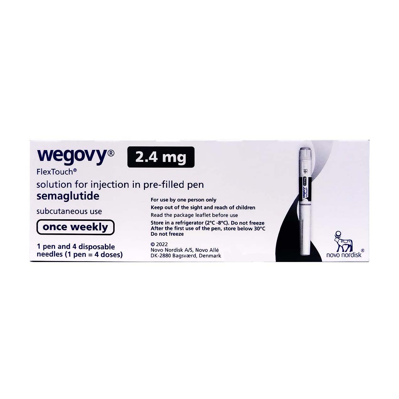 Wegovy 2.4 Mg / 3 Ml (1 Pen = 4 doses)