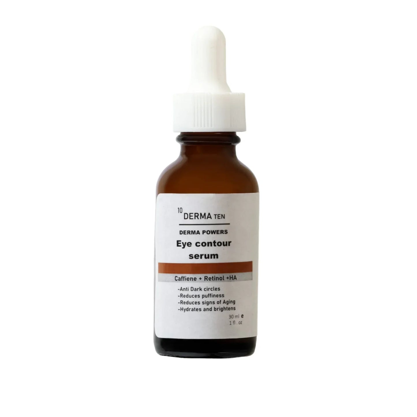 DERMA 10 EYE CONTOUR SERUM CAFFEINE 5% + RETINOL+ HA 30ML
