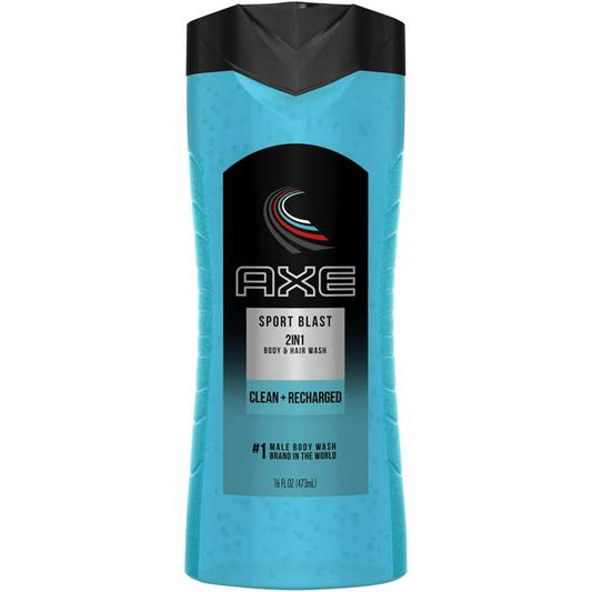 AXE SPORT BLAST 2IN1 BODY&HAIR WASH CLEAN + RECHARGED 473ML