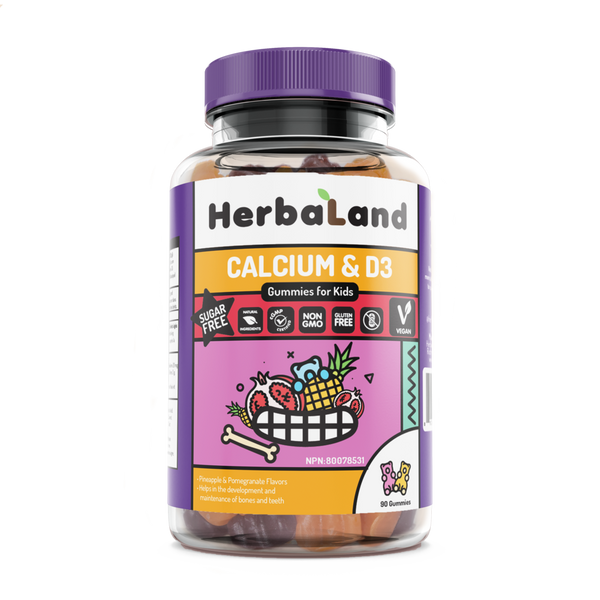 HERBALAND KIDS CALCIUM&D3 SUGAR FREE 60GUM