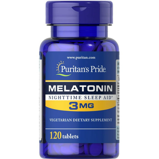 Puritan's Pride Melatonin 3 mg,120 tablets