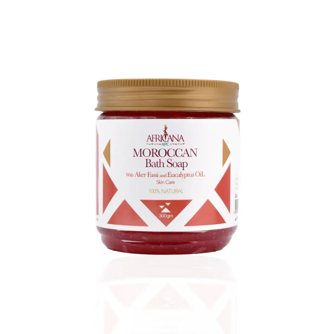 AFRICANA MOROCCAN BATH SOAP WITH AKER FASSI & EUCALYPTUS OIL 300GM