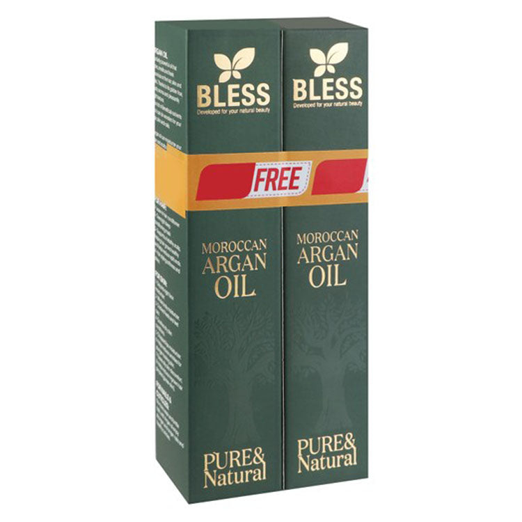Bless Moroccan Argan Oil for Hair, Skin & Nails (1+1 Free)