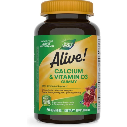 Nature's Way Alive! Daily Calcium & Vitamin D3 Gummies