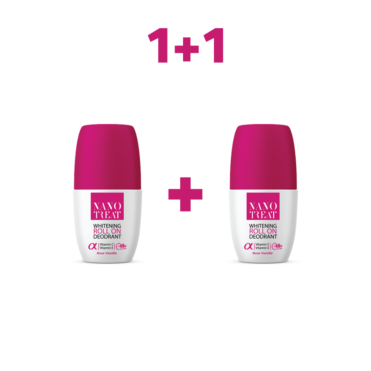 Nano Treat Whitening Deodorant Roll On Offer 1+1 Free