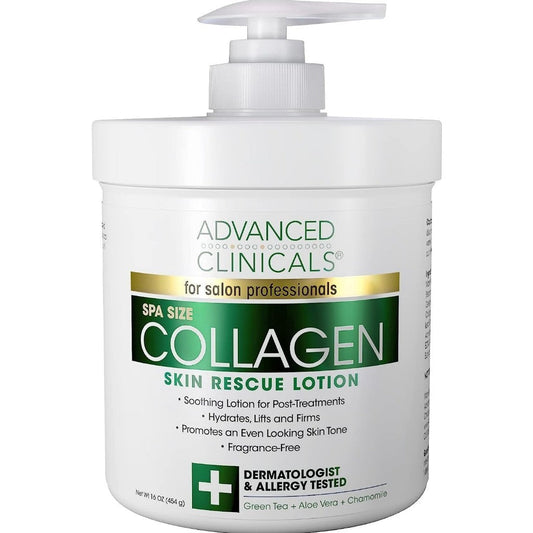 Advanced clinicals collagen skin rescue lotion