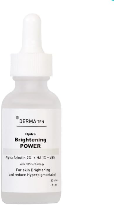 Derma Ten Glycolic Acid Serum, 10% Concentration, Reviving Power, 30 ml